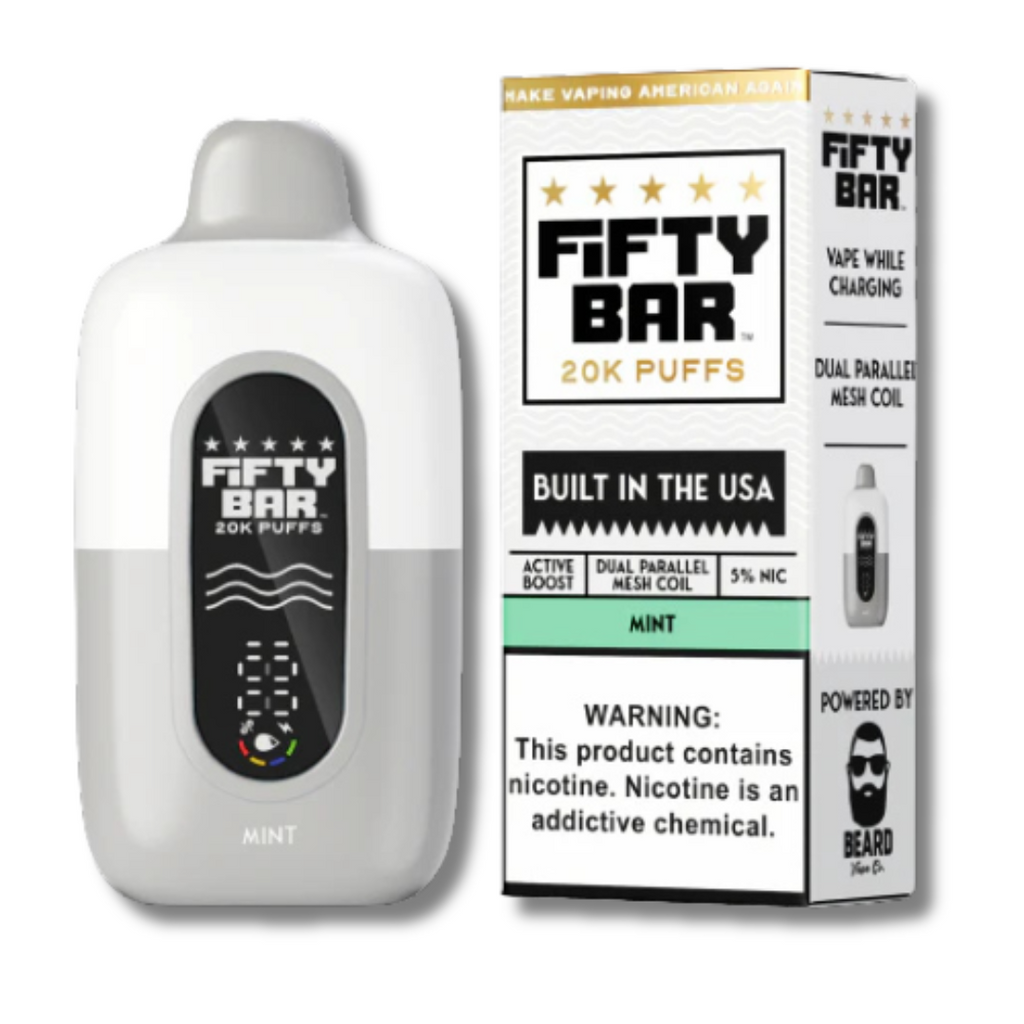 Mint Fifty Bar 20K Disposable Vape - White Series