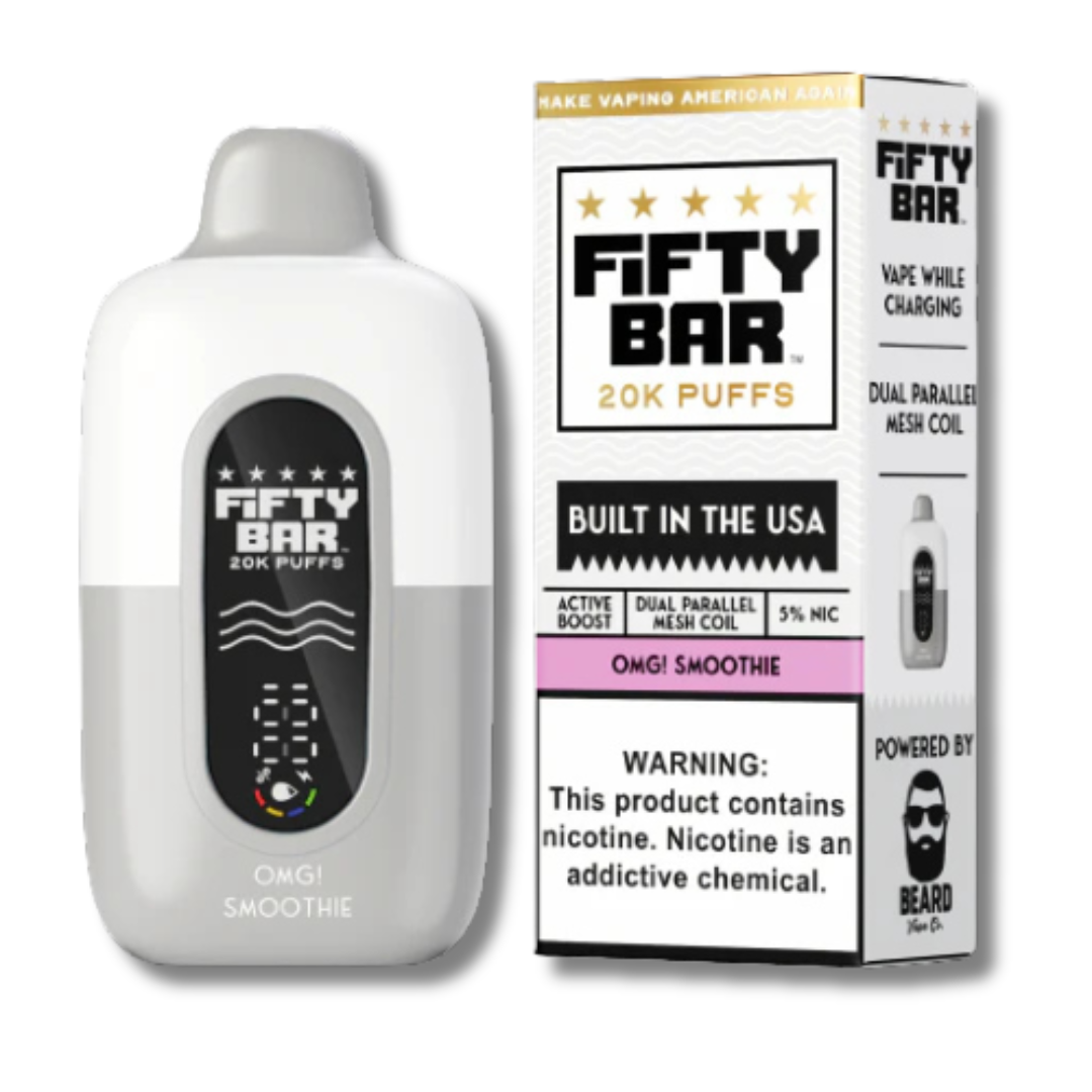 OMG! Smoothie Fifty Bar 20K Disposable Vape - White Series