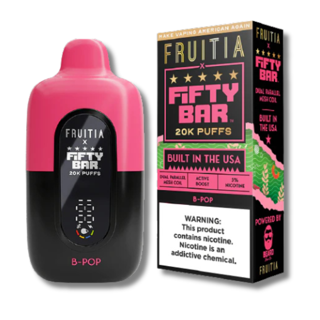 B-Pop Fifty Bar X Fruitia Disposable 20K 