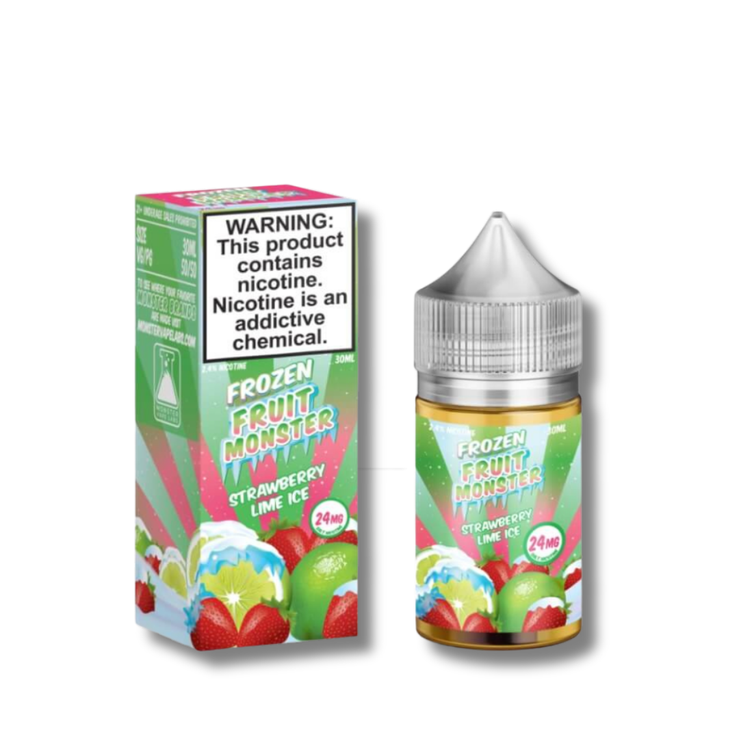 Frozen Fruit Monster Salt Nicotine Vape Juice 30mL - Strawberry Lime Ice 