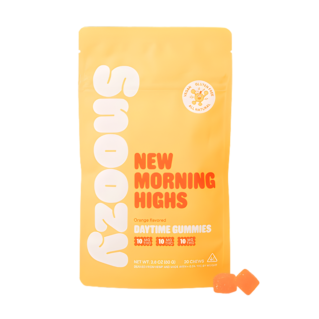 Snoozy New Morning Highs Daytime Delta 9 THC Gummies - Orange Flavor