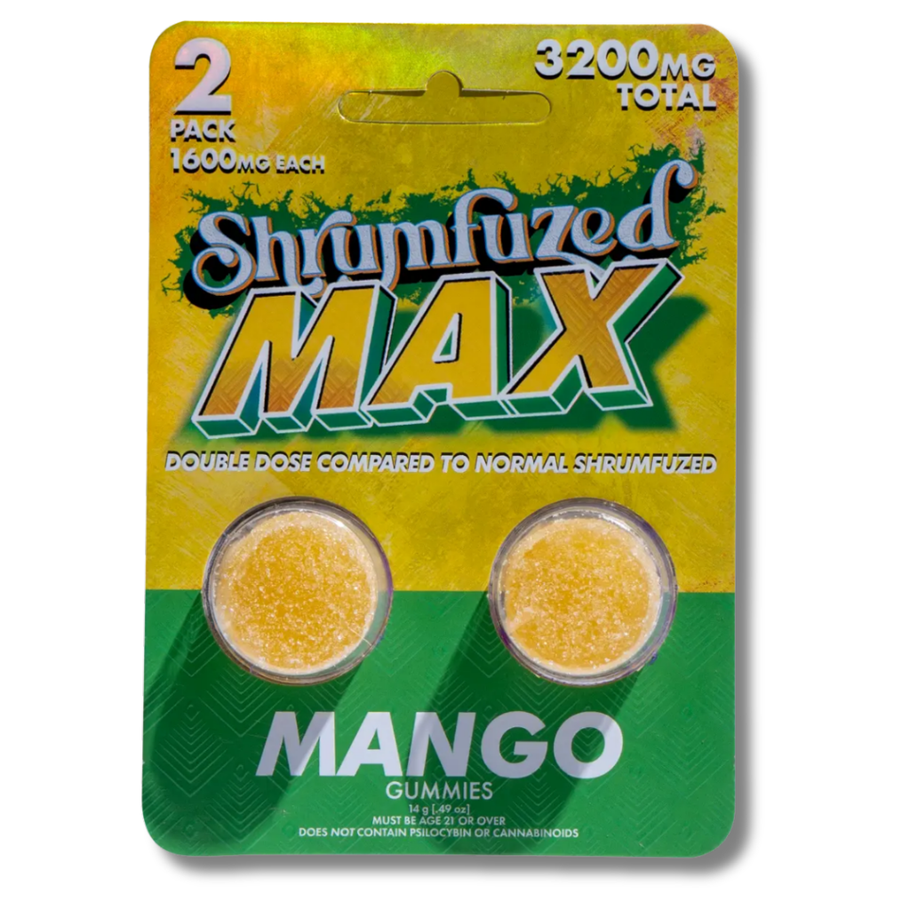 Shrumfuzed Nootropics Mushroom MAX Gummies 2 Pack - Mango Flavor