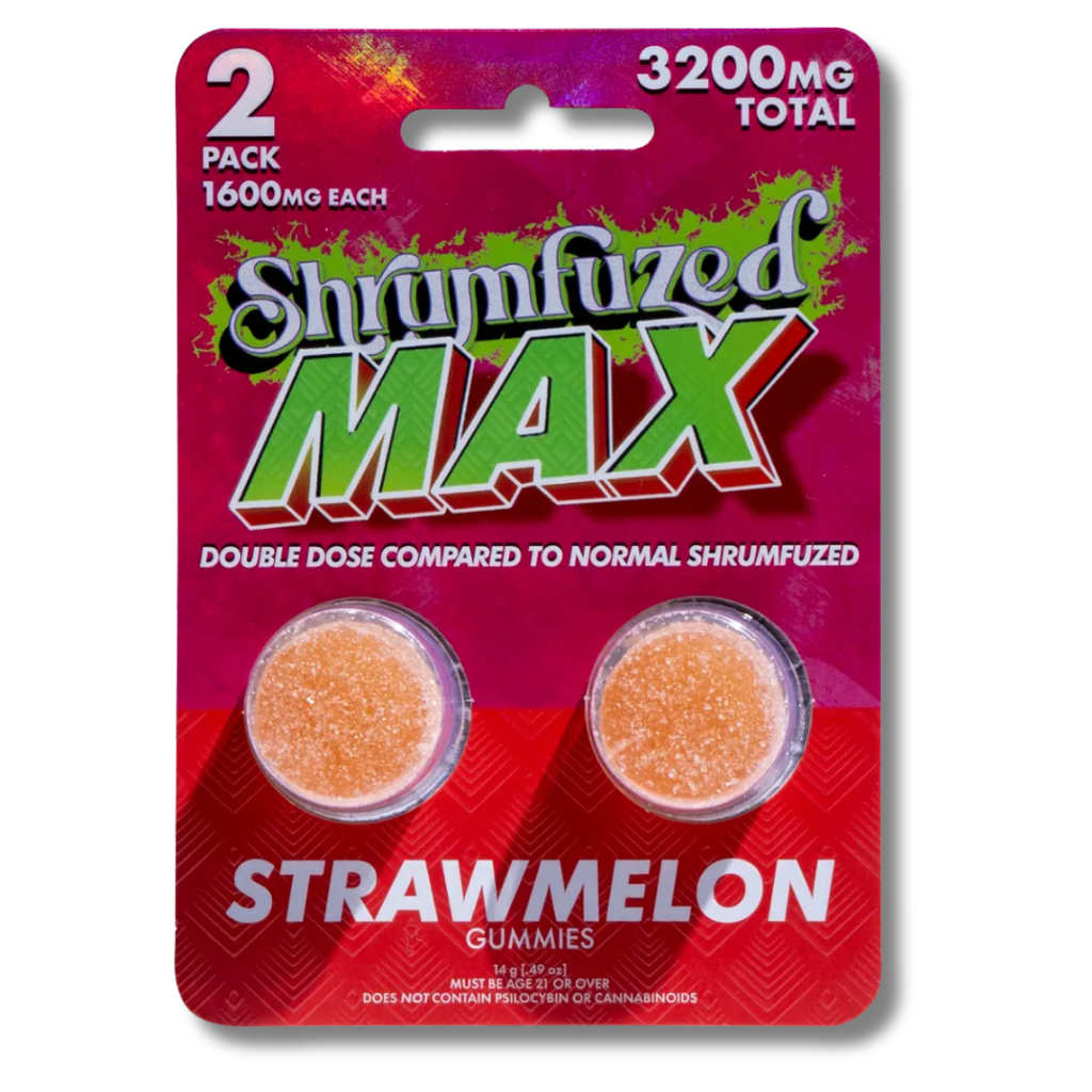 Shrumfuzed Nootropics Mushroom MAX Gummies 2 Pack - Strawmelon