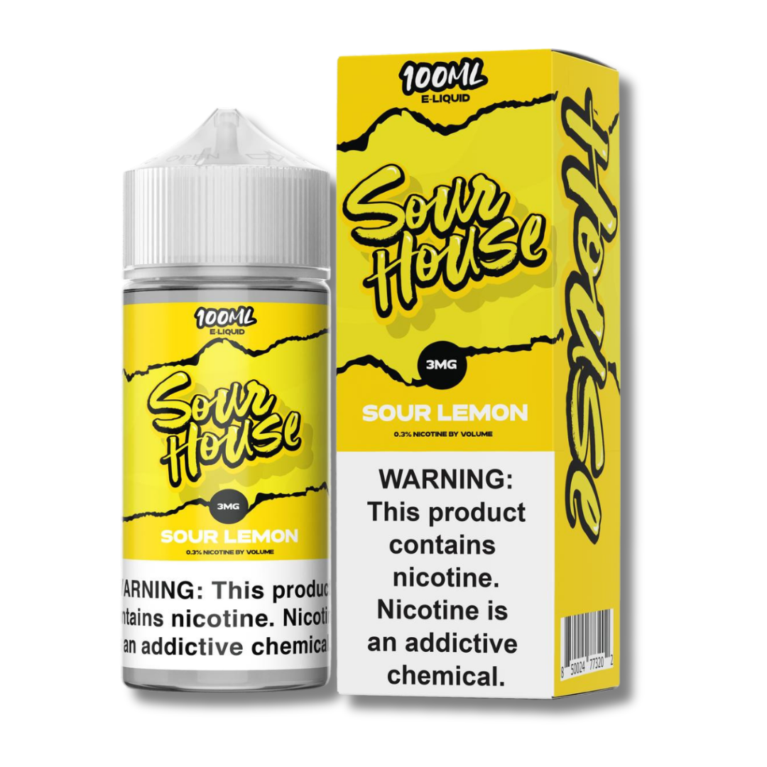 Sour House Vape Regular E-Liquid 100mL - Sour lemon