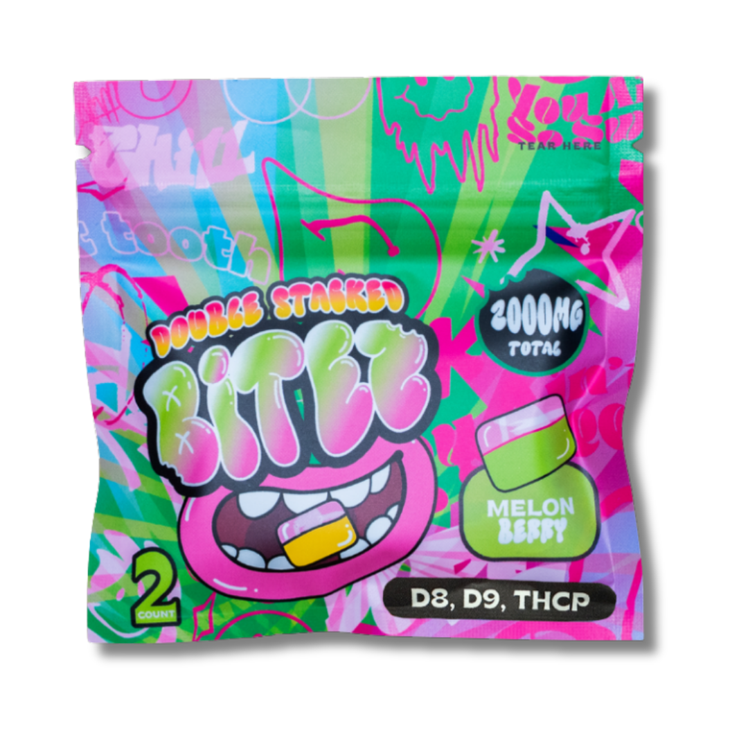 Double Stacked Bitez Gummies 2 Pack - Melon Berry