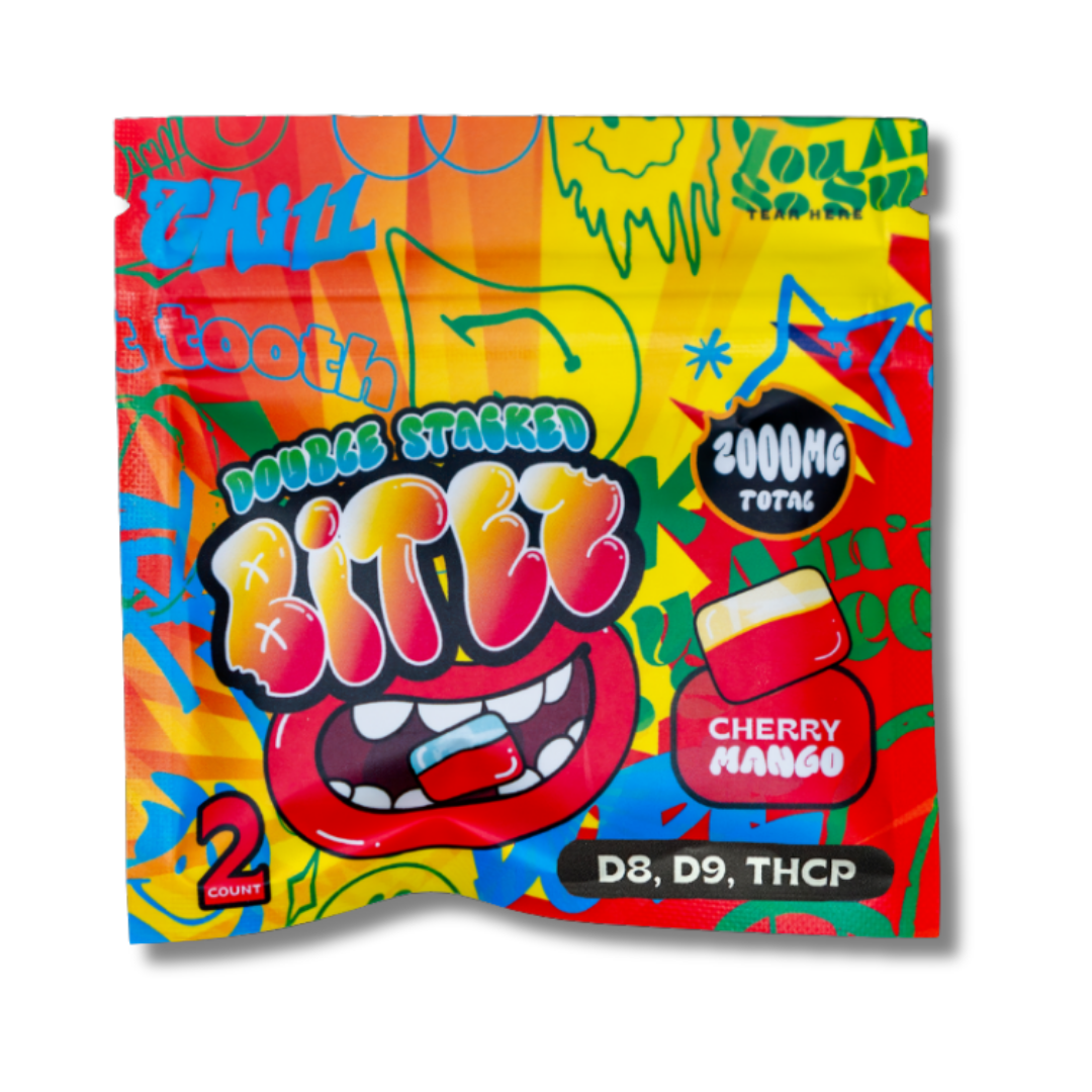 Double Stacked Bitez Gummies 2 Pack - Cherry Mango