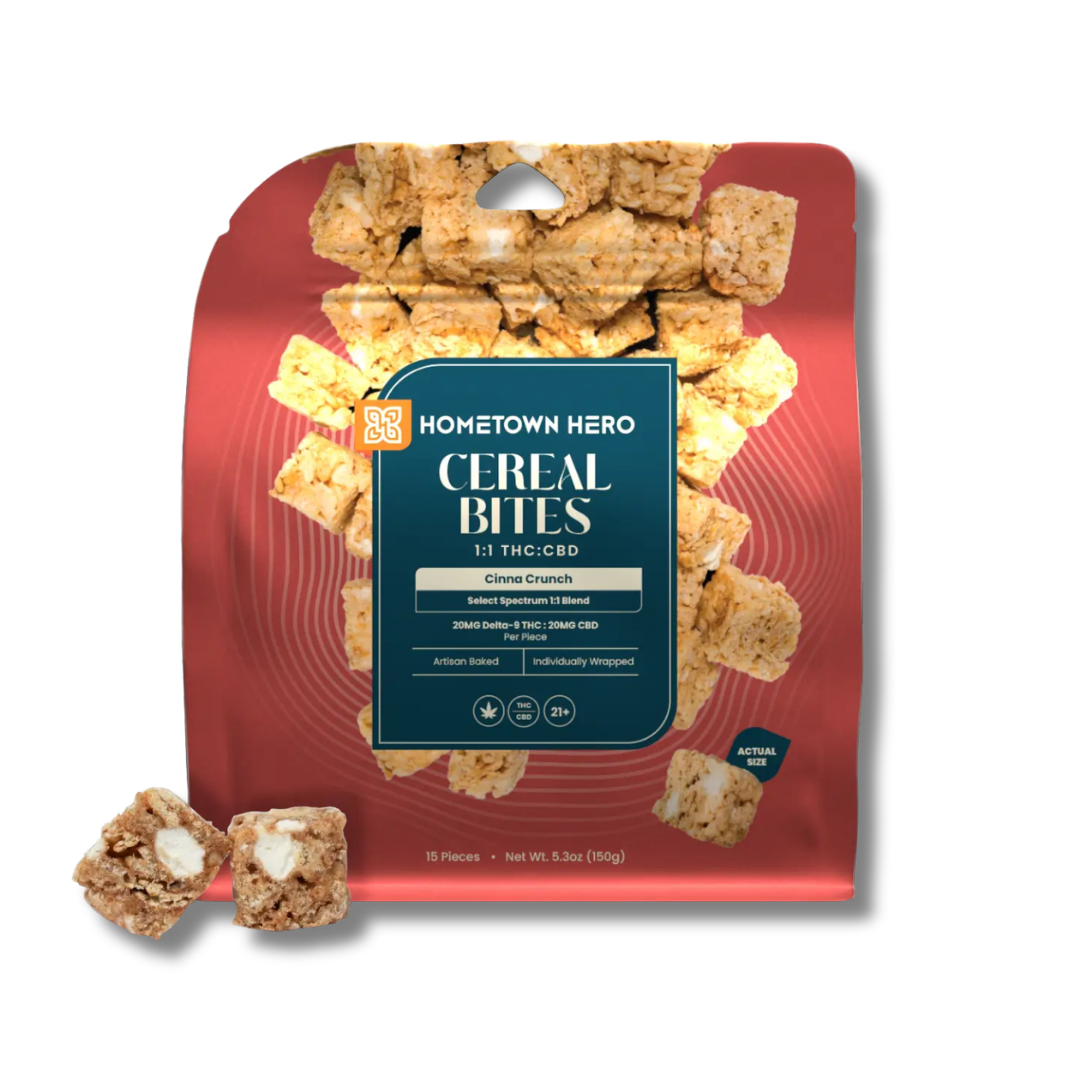 Hometown Hero Delta 9 THC Cereal Bites - Cinna Crunch