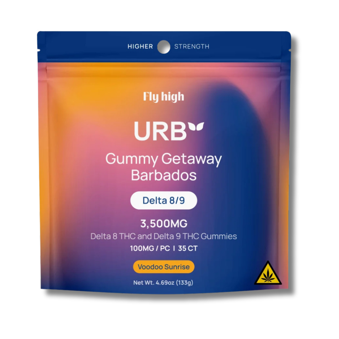 Urb delta 8/9 gummies 3500mg - voodoo sunrise
