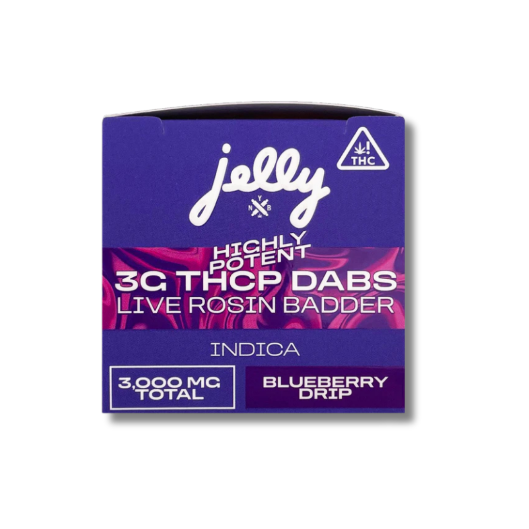 NYB Jelly THCP Live Rosin Badder 3G Dabs - Blueberry Drip