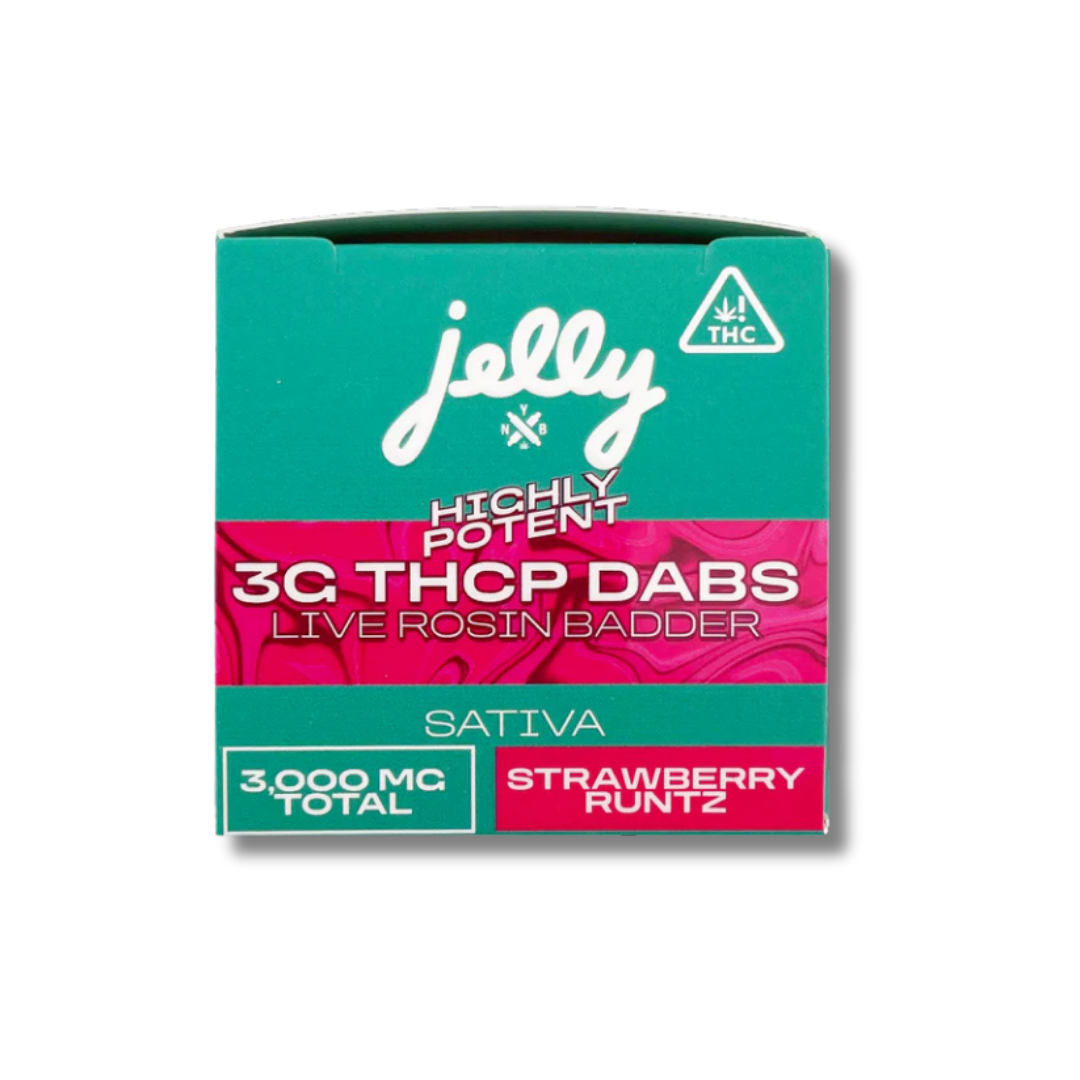 NYB Jelly THCP Live Rosin Badder 3G Dabs - Strawberry Runtz