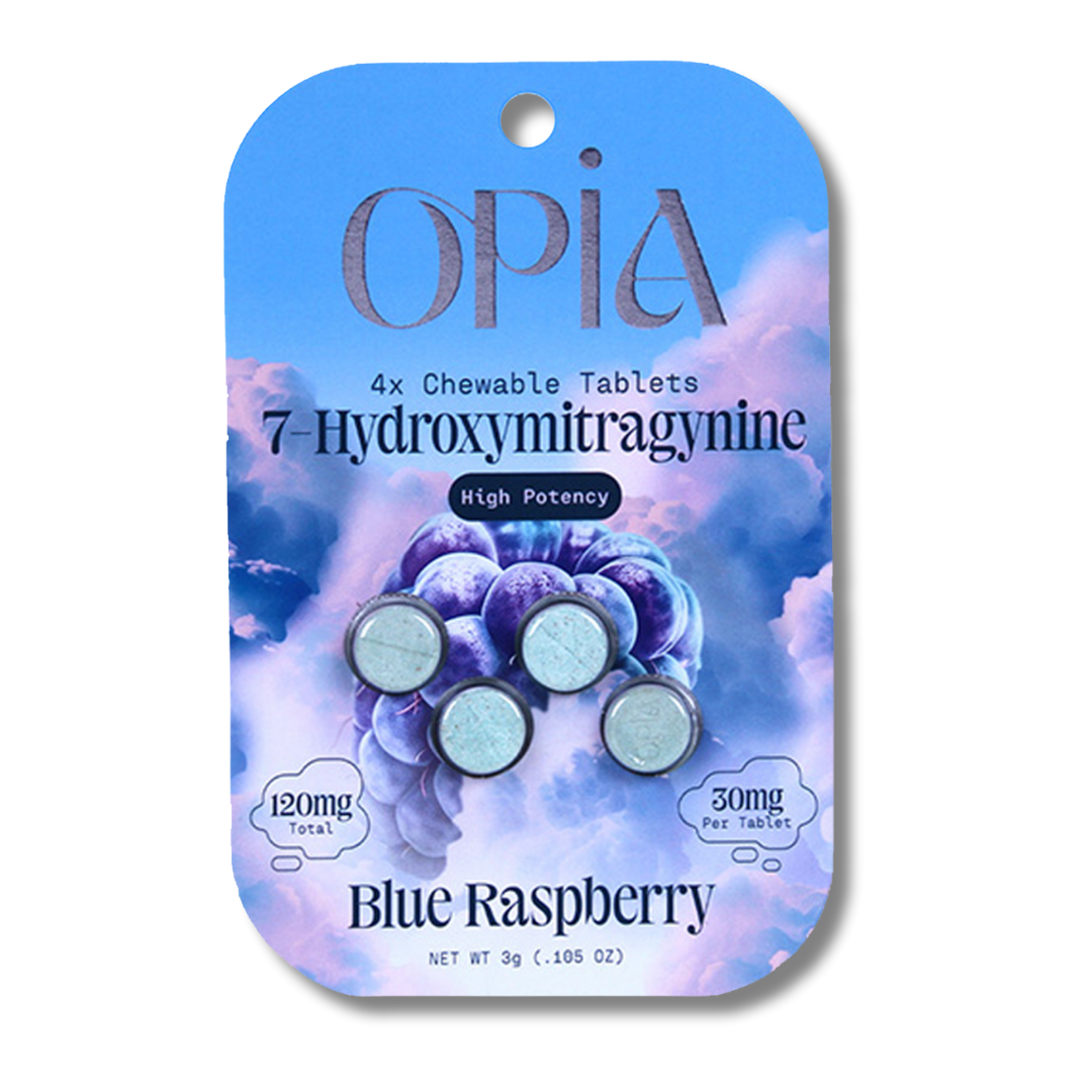 OPiA 30MG Chewable Tablets 4 Pack - Blue Raspberry