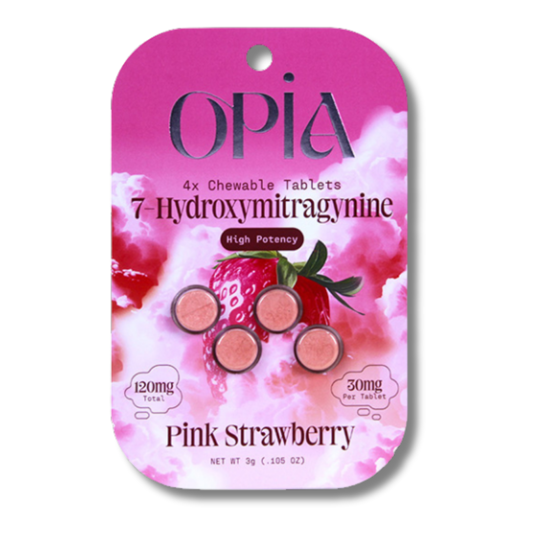 OPiA 30MG Chewable Tablets 4 Pack - Pink Strawberry