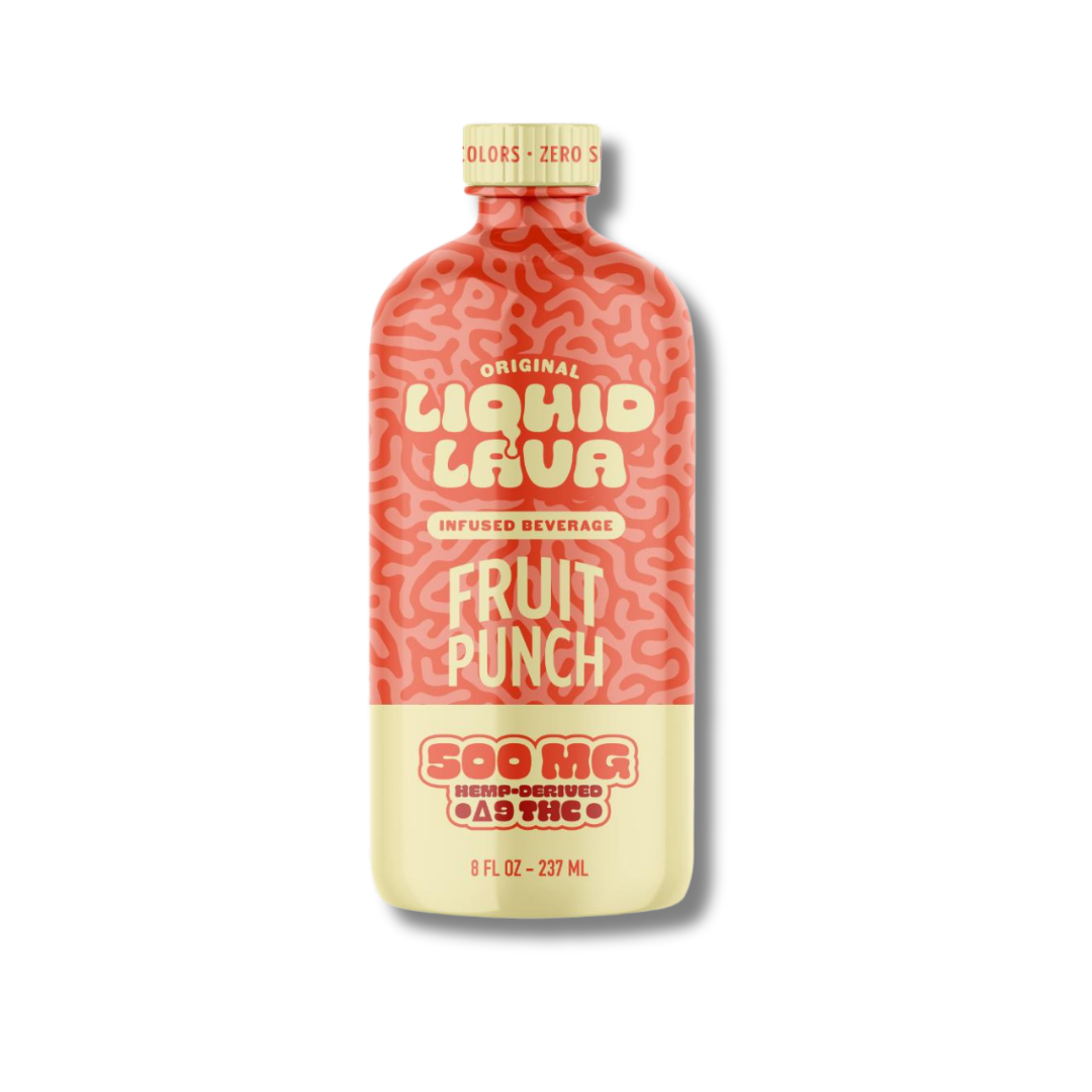 Liquid Lava Infused Delta 9 THC Beverage 500MG - Fruit Punch