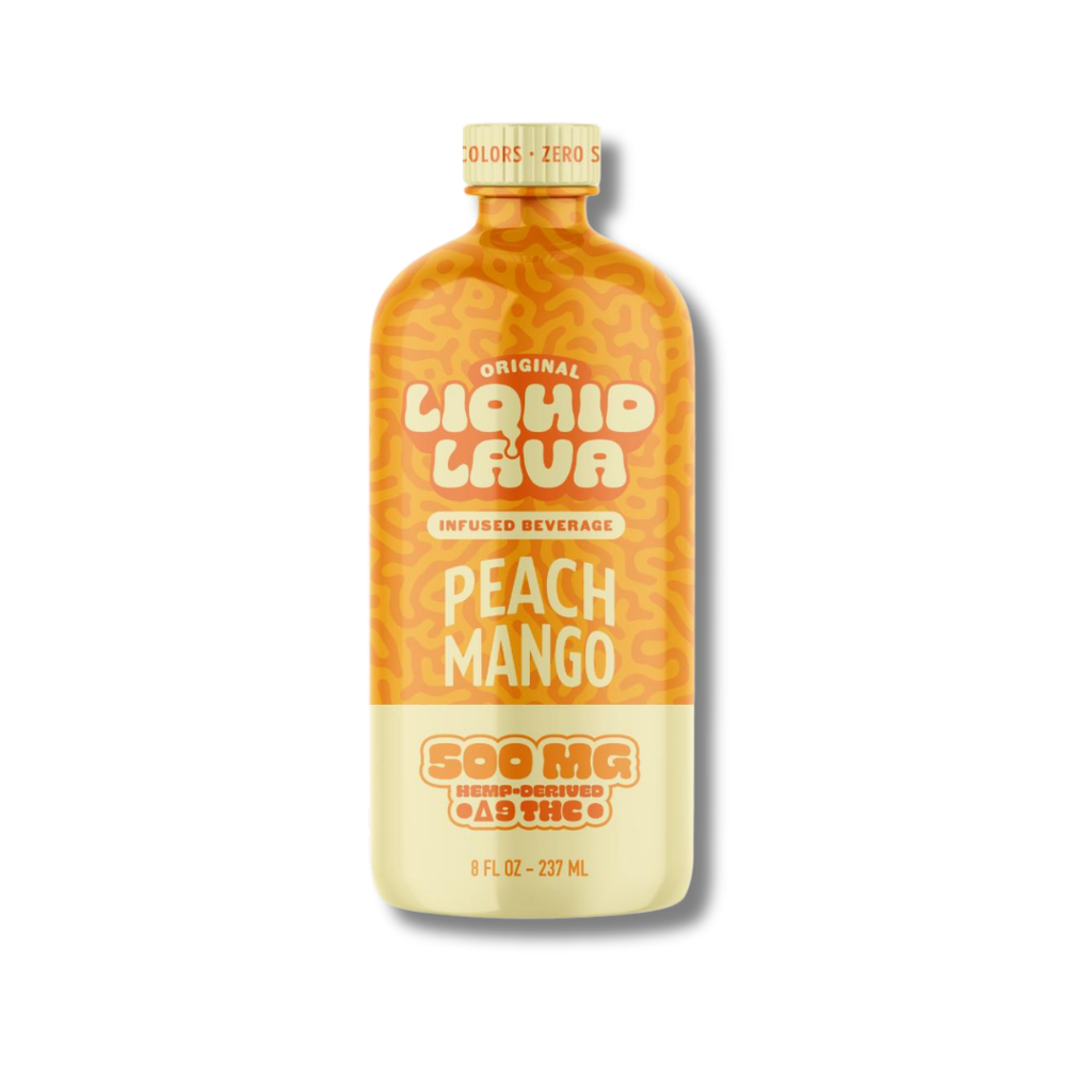Liquid Lava Infused Delta 9 THC Beverage 500MG - Peach Mango