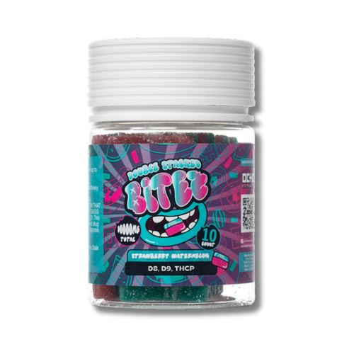 Double Stacked Bitez Gummies 10,000MG 10CT. - Strawberry Watermelon