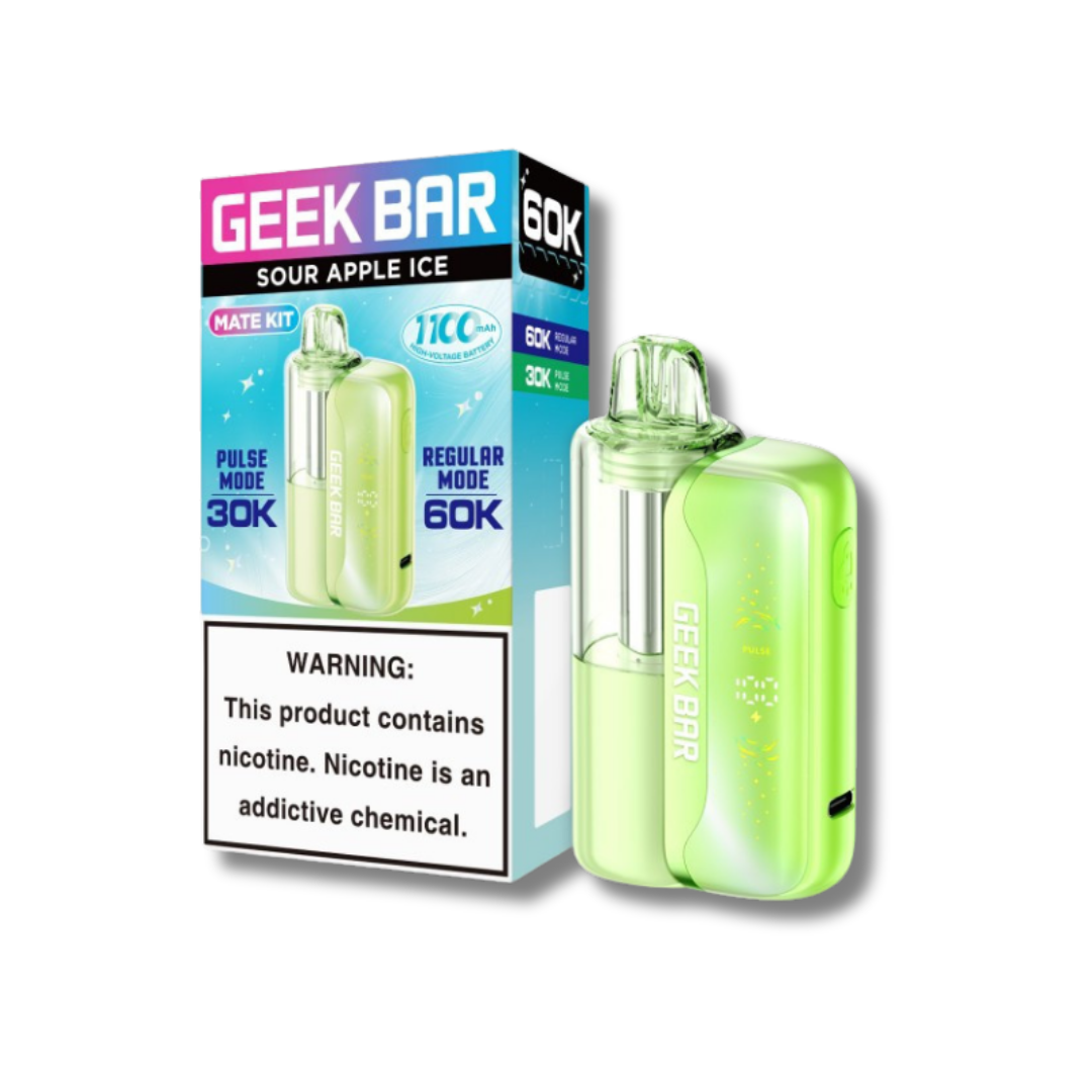 Geek Bar Mate 60K Disposable Vape Kit - Sour Apple Ice