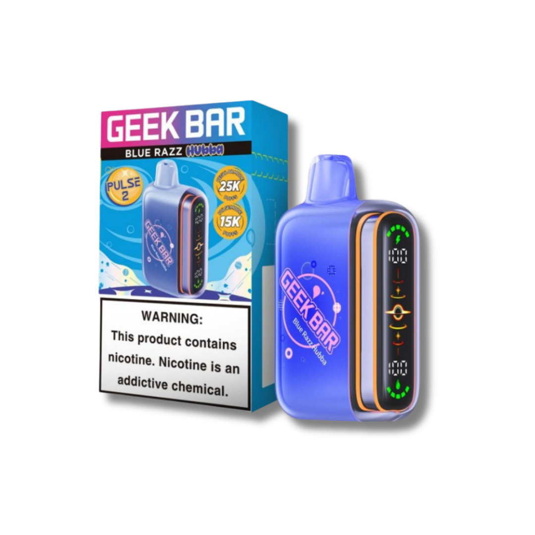 Geek Bar Pulse 2 Disposable Vape 25K Disposable Vape - Blue Razz Hubba