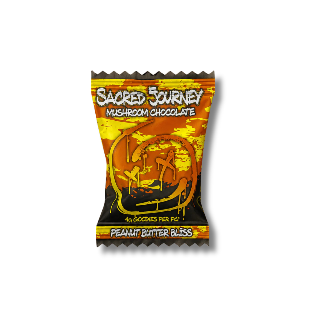 Sacred Journey Mushroom Chocolate Single Pack 4G - Peanut Butter Bliss
