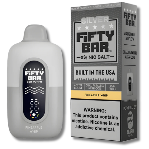 Fifty Bar V2 2% Nicotine Disposable Vape - Pineapple Whip