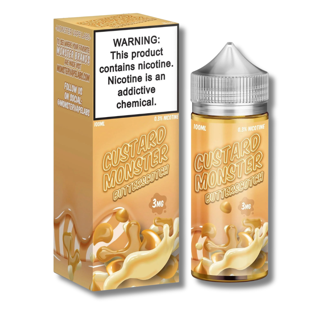 Custard Monster Regular Vape Juice 100mL - Butterscotch