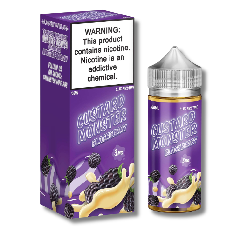 Custard Monster Regular Vape Juice 100mL- Blackberry