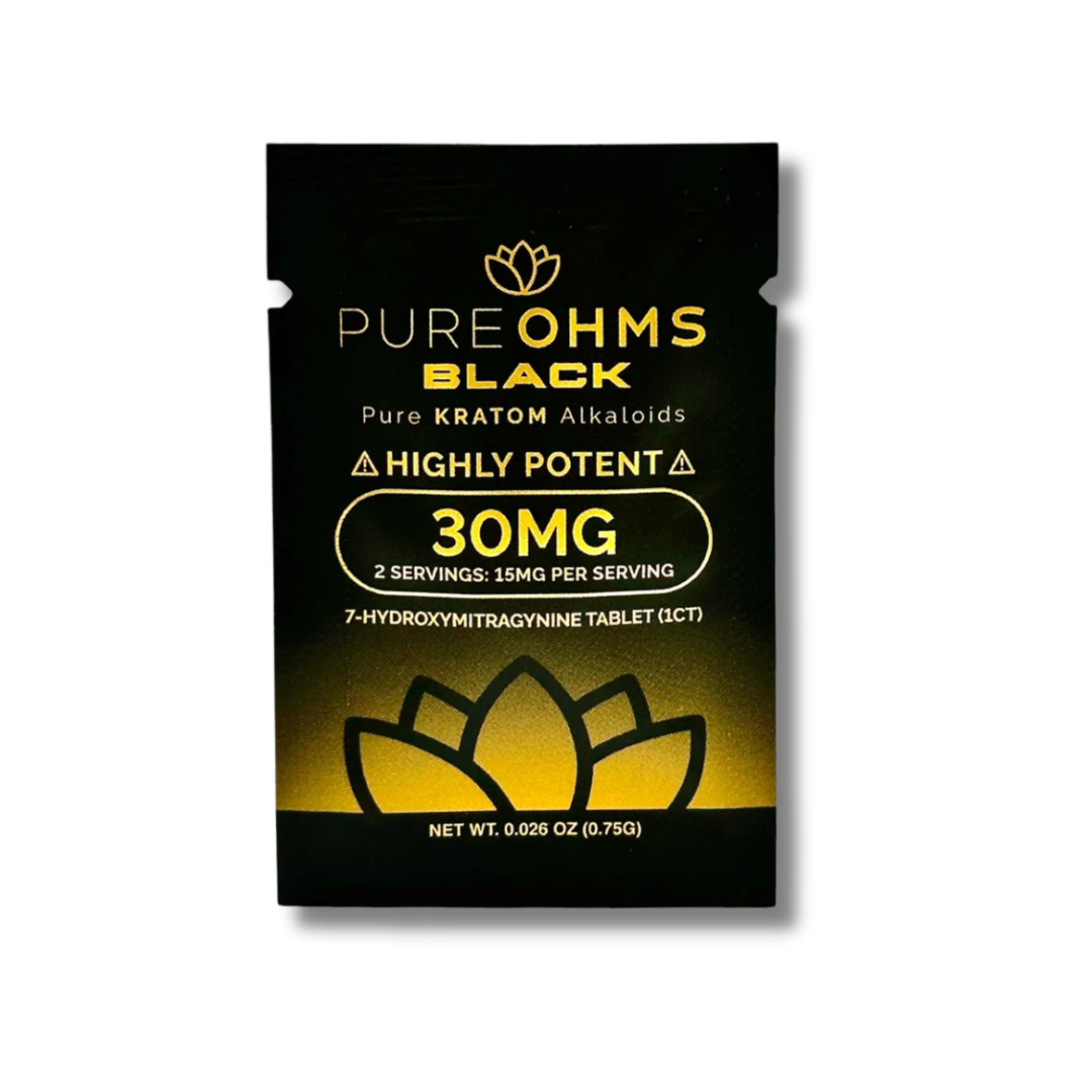 Pure OHMS Black 30MG 7OH 1CT.